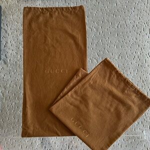 Gucci -pair of boot length dust bags